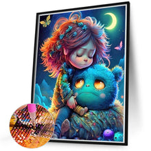 Load image into Gallery viewer, Girl And Monster 40*50CM(Canvas) Full Round Drill Diamond Painting
