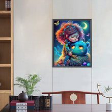 Load image into Gallery viewer, Girl And Monster 40*50CM(Canvas) Full Round Drill Diamond Painting
