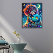 Load image into Gallery viewer, Girl And Monster 40*50CM(Canvas) Full Round Drill Diamond Painting
