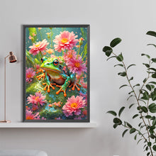 Load image into Gallery viewer, Flower And Frog 40*60CM(Canvas) Full Round Drill Diamond Painting
