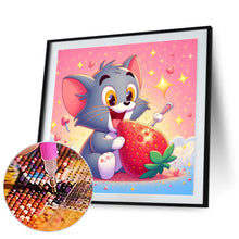 Load image into Gallery viewer, Strawberry Tom Cat 30*30CM(Canvas) Full Round Drill Diamond Painting

