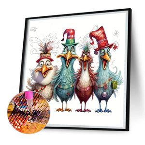 Cartoon Chick 30*30CM(Canvas) Full Round Drill Diamond Painting