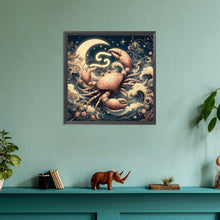 Load image into Gallery viewer, Twelve Zodiac Signs-Cancer 30*30CM(Canvas) Full Round Drill Diamond Painting
