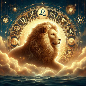 Twelve Zodiac Signs-Leo 30*30CM(Canvas) Full Round Drill Diamond Painting
