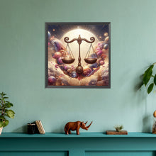 Load image into Gallery viewer, Twelve Zodiac Signs-Libra 30*30CM(Canvas) Full Round Drill Diamond Painting
