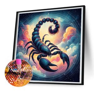 Twelve Zodiac Signs - Scorpio 30*30CM(Canvas) Full Round Drill Diamond Painting