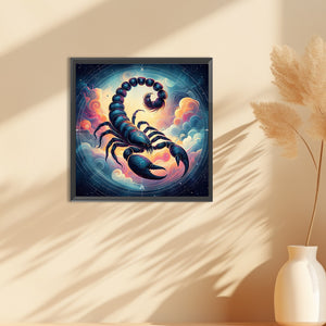 Twelve Zodiac Signs - Scorpio 30*30CM(Canvas) Full Round Drill Diamond Painting