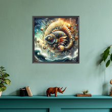 Load image into Gallery viewer, Twelve Zodiac Signs-Pisces 30*30CM(Canvas) Full Round Drill Diamond Painting
