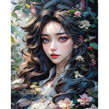 Load image into Gallery viewer, Flower And Girl 40*50CM(Picture) Full AB Round Drill Diamond Painting
