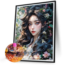 Load image into Gallery viewer, Flower And Girl 40*50CM(Picture) Full AB Round Drill Diamond Painting
