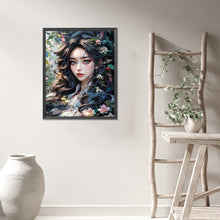 Load image into Gallery viewer, Flower And Girl 40*50CM(Picture) Full AB Round Drill Diamond Painting
