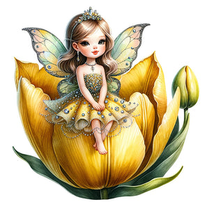 Flower Fairy 30*30CM(Picture) Full Square Drill Diamond Painting
