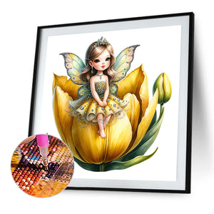 Flower Fairy 30*30CM(Picture) Full Square Drill Diamond Painting