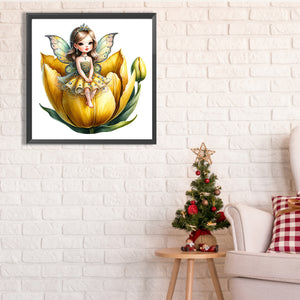 Flower Fairy 30*30CM(Picture) Full Square Drill Diamond Painting