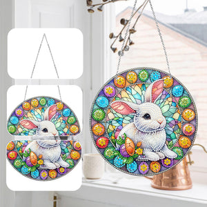 Sun Catcher 5D Animal Cross Diamond Painting Dots Pendant Art for Wall Decor