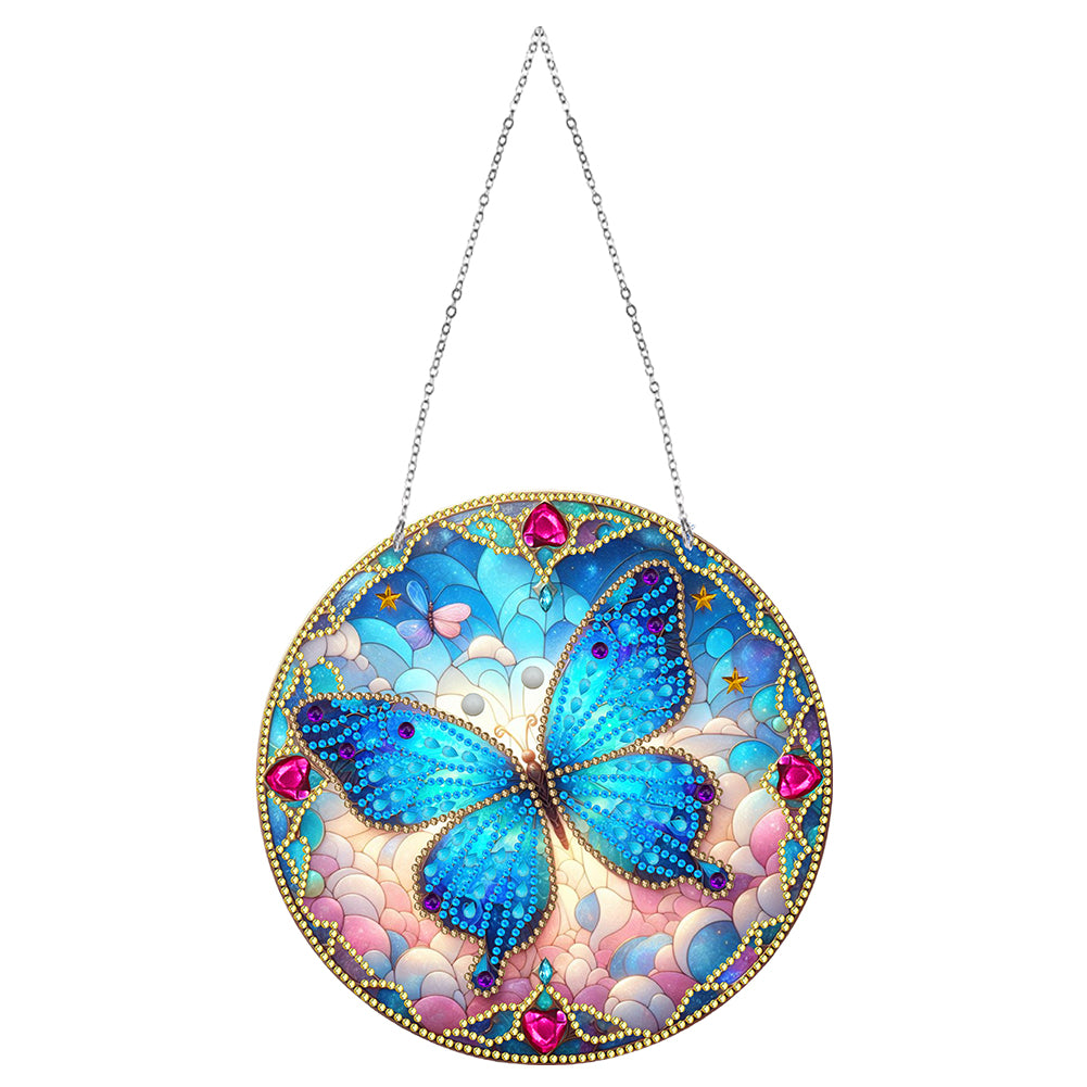 Sun Catcher 5D Animal Cross Diamond Painting Dots Pendant Art for Wall Decor