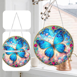 Sun Catcher 5D Animal Cross Diamond Painting Dots Pendant Art for Wall Decor