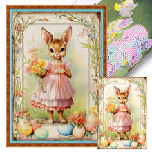 Load image into Gallery viewer, Retro Poster-Easter Egg Deer - 40*60CM 11CT Stamped Cross Stitch
