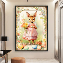 Load image into Gallery viewer, Retro Poster-Easter Egg Deer - 40*60CM 11CT Stamped Cross Stitch
