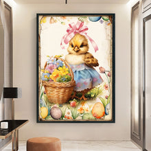 Load image into Gallery viewer, Retro Poster-Easter Egg Chick - 40*60CM 11CT Stamped Cross Stitch
