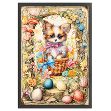 Load image into Gallery viewer, Retro Poster-Easter Egg Puppy - 40*60CM 11CT Stamped Cross Stitch
