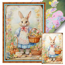 Load image into Gallery viewer, Retro Poster-Easter Egg Bunny - 40*60CM 11CT Stamped Cross Stitch
