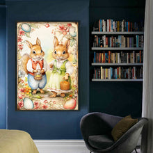 Load image into Gallery viewer, Retro Poster - Easter Egg Squirrel - 40*60CM 11CT Stamped Cross Stitch
