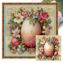 Load image into Gallery viewer, Easter Flowers And Eggs - 45*45CM 11CT Stamped Cross Stitch
