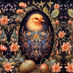 Easter Chick - 45*45CM 11CT Stamped Cross Stitch
