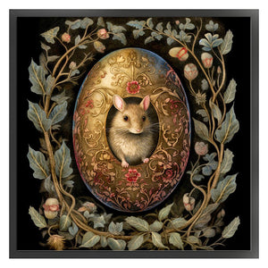 Easter Mouse - 45*45CM 11CT Stamped Cross Stitch