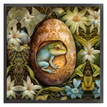 Load image into Gallery viewer, Easter Frog - 45*45CM 11CT Stamped Cross Stitch
