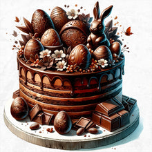 Load image into Gallery viewer, Easter Chocolate Cake 30*30CM(Canvas) Full Round Drill Diamond Painting
