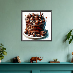 Easter Chocolate Cake 30*30CM(Canvas) Full Round Drill Diamond Painting