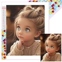 Load image into Gallery viewer, Little Girl 30*40CM(Picture) Full Square Drill Diamond Painting
