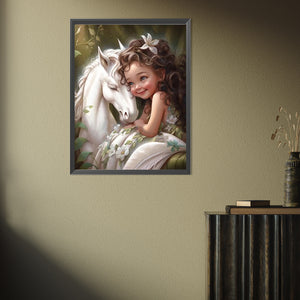 Little Girl 30*40CM(Picture) Full Square Drill Diamond Painting