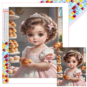 Little Girl 30*40CM(Picture) Full Square Drill Diamond Painting