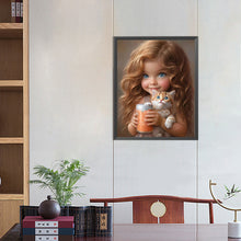 Load image into Gallery viewer, Little Girl 40*50CM(Picture) Full Square Drill Diamond Painting
