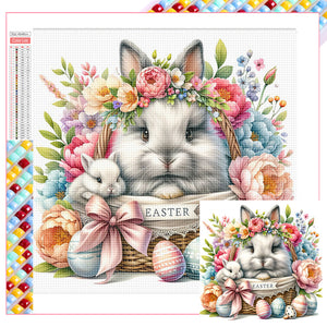 Easter Bunny 40*40CM(Picture) Full Square Drill Diamond Painting