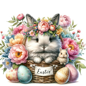 Easter Bunny 40*40CM(Picture) Full Square Drill Diamond Painting