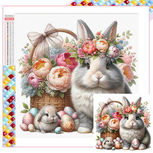 Easter Bunny 40*40CM(Picture) Full Square Drill Diamond Painting