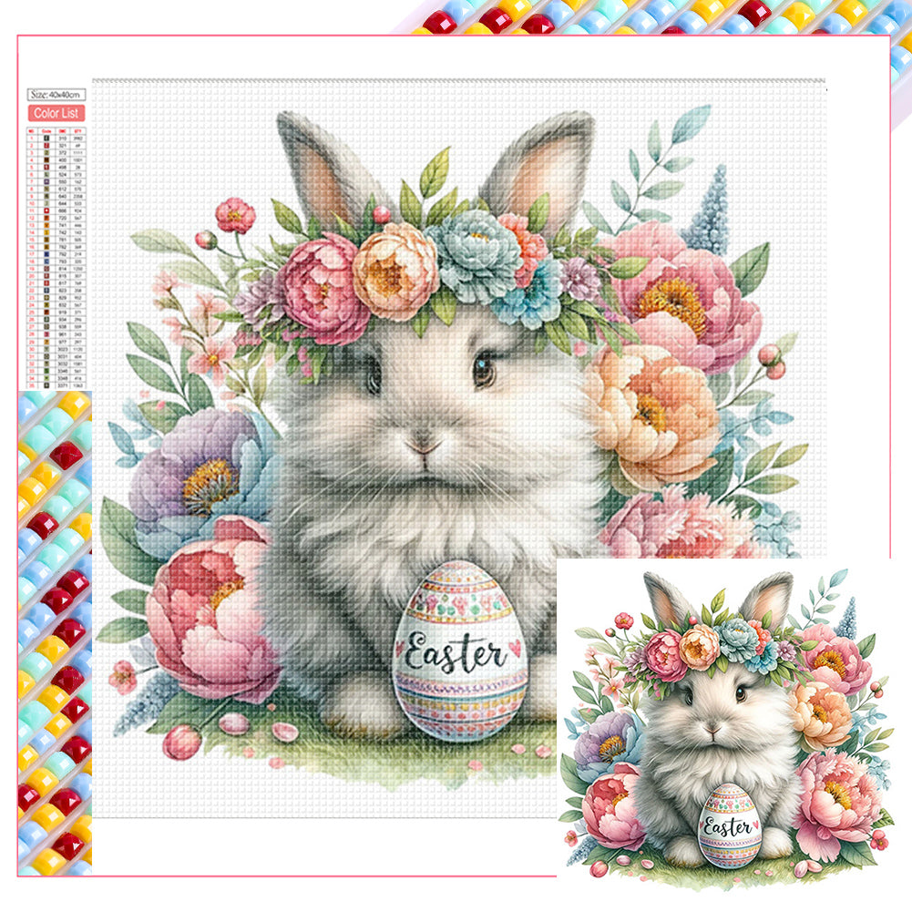 Easter Bunny 40*40CM(Picture) Full Square Drill Diamond Painting