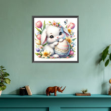 Load image into Gallery viewer, Lop-Eared Rabbit And Easter Eggs 30*30CM(Canvas) Full Round Drill Diamond Painting
