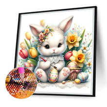 Load image into Gallery viewer, Little Bunny Painting Easter Eggs 30*30CM(Canvas) Full Round Drill Diamond Painting
