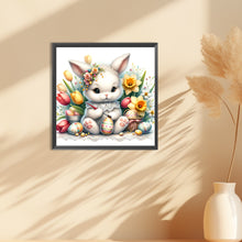 Load image into Gallery viewer, Little Bunny Painting Easter Eggs 30*30CM(Canvas) Full Round Drill Diamond Painting
