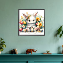 Load image into Gallery viewer, Little Bunny Painting Easter Eggs 30*30CM(Canvas) Full Round Drill Diamond Painting
