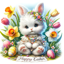 Load image into Gallery viewer, Happy Easter Bunny 30*30CM(Canvas) Full Round Drill Diamond Painting
