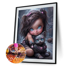 Load image into Gallery viewer, Punk Little Girl 30*40CM(Canvas) Full Round Drill Diamond Painting
