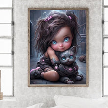 Load image into Gallery viewer, Punk Little Girl 30*40CM(Canvas) Full Round Drill Diamond Painting
