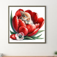 Load image into Gallery viewer, Budding Rabbit 30*30CM(Canvas) Full Round Drill Diamond Painting
