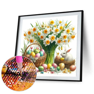 Easter Egg Bouquet 30*30CM(Canvas) Full Round Drill Diamond Painting